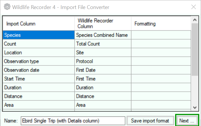how to convert file format ebird how to convert file format ebird